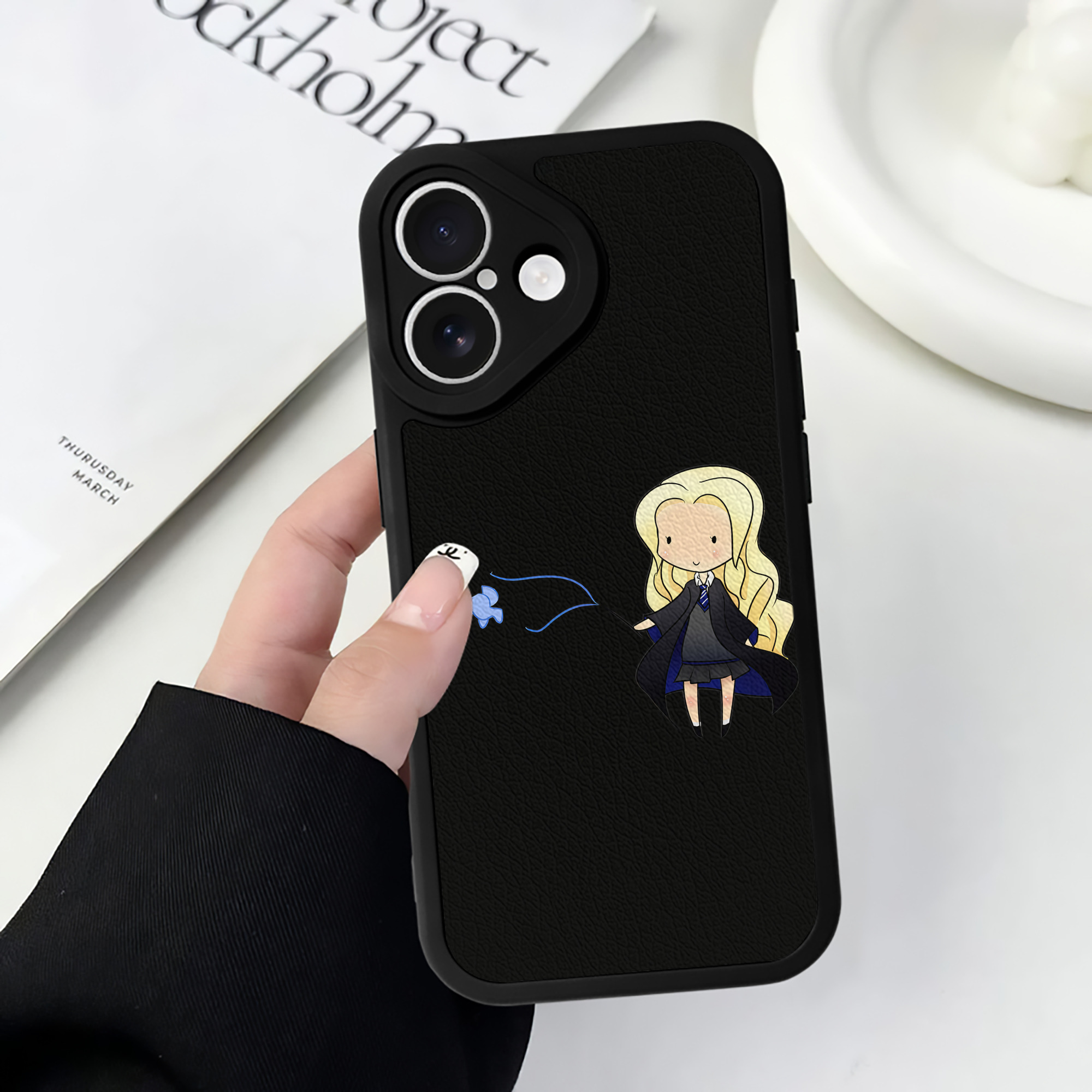 （画像用） Harry Potter ハリー・ポッターシリーズ 【iPhone 16シリーズ対応】シリコンスマホケース（レザー調） 材質：シリコン
